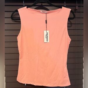NWT Pink Boat Neck Top (Medium)